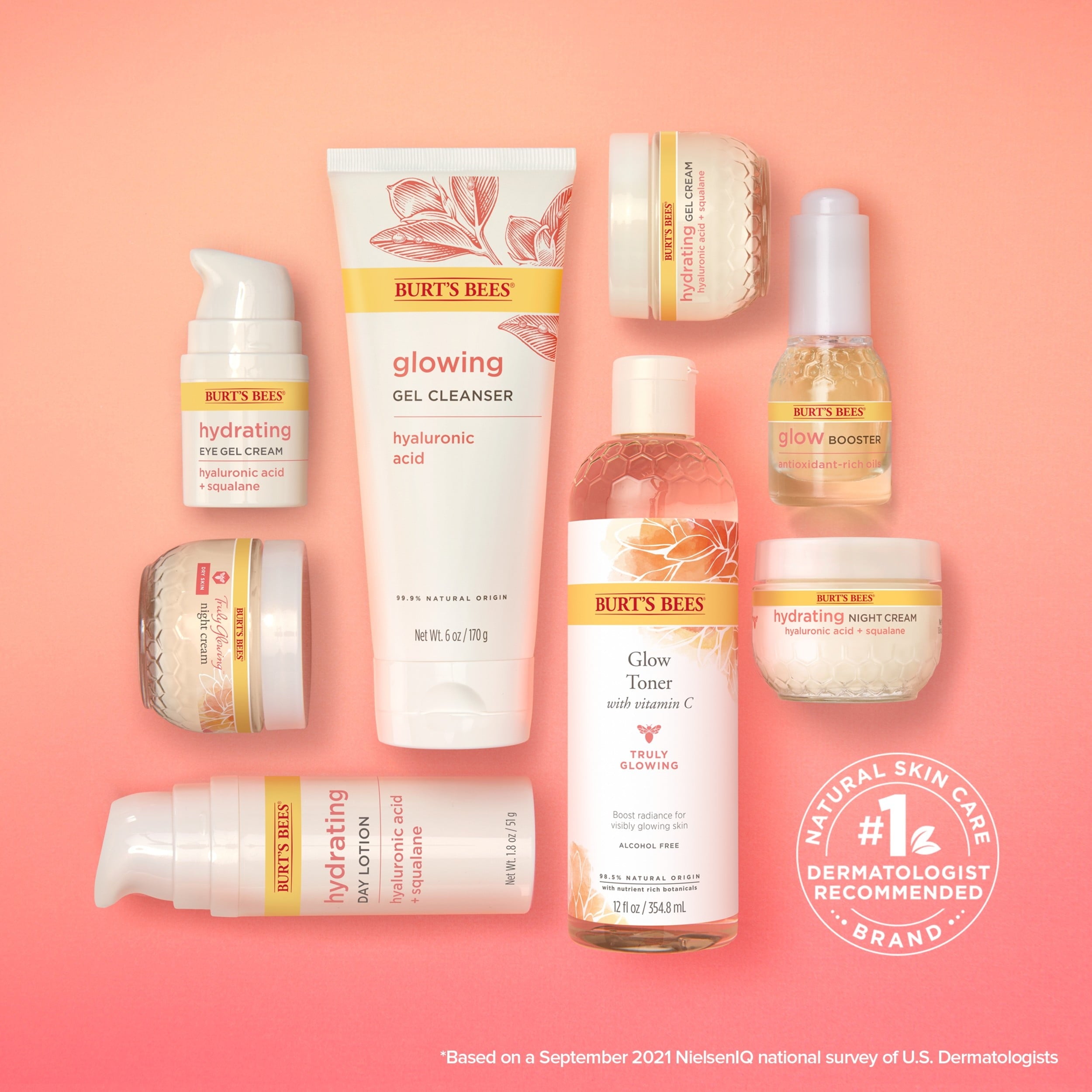 Burt's Bees Hydrating Gel Cream with Hyaluronic Acid and Squalane, 1.8 Fluid Ounces