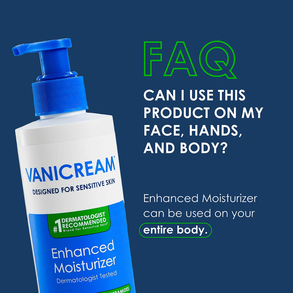 Vanicream Enhanced Moisturizer with Ceramides and Hyaluronic Acid Designed for Sensitive Skin