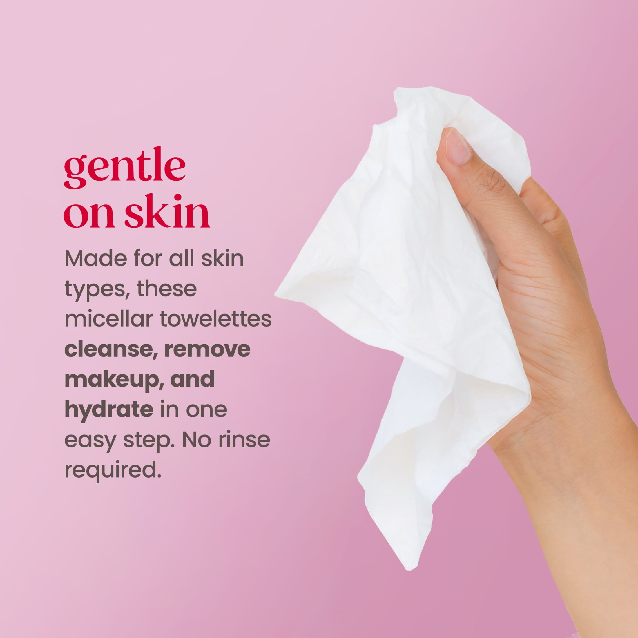Burt's Bees Micellar Rose Water Facial Towelletes Value Twin Pack, 60 Count Total