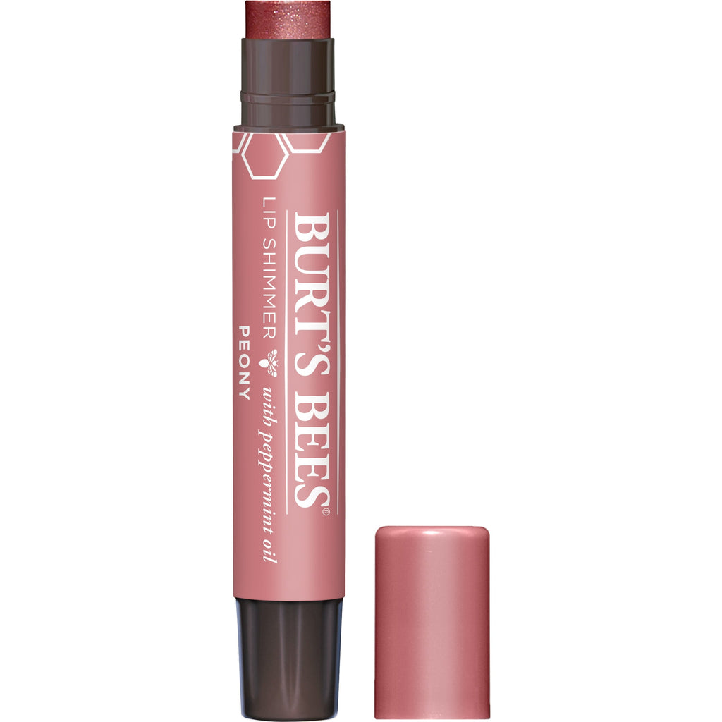 Burt's Bees Peony Lip Shimmer, 1-Pack, 0.09 oz.