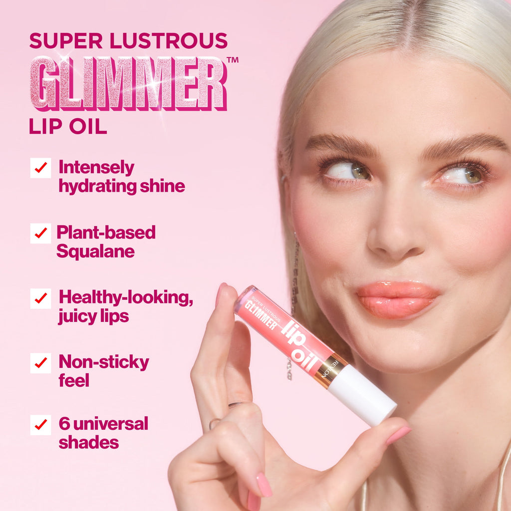 Revlon Super Lustrous Glimmer Nourishing Lip Oil, 003 Glow Mama, 0.13 fl oz