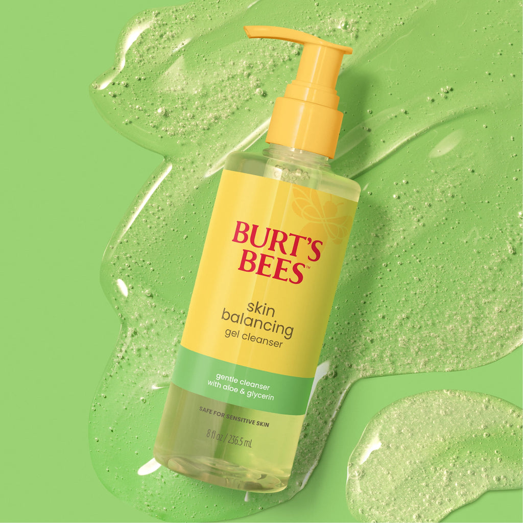 Burt's Bees Skin Balancing Gel Face Cleanser with Aloe & Glycerin, 8 fl oz