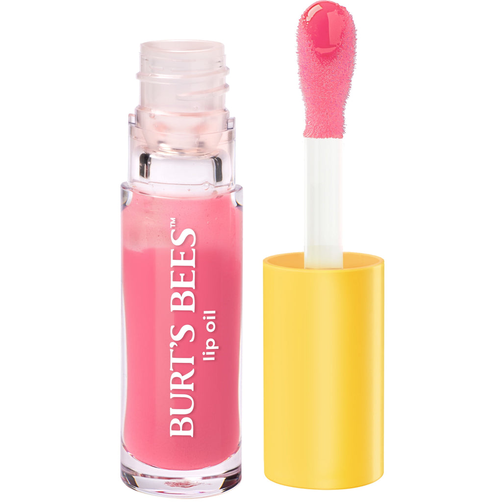 Burt's Bees Pink Sky Lip Oil Gloss with Wand Applicator, 0.15 oz.