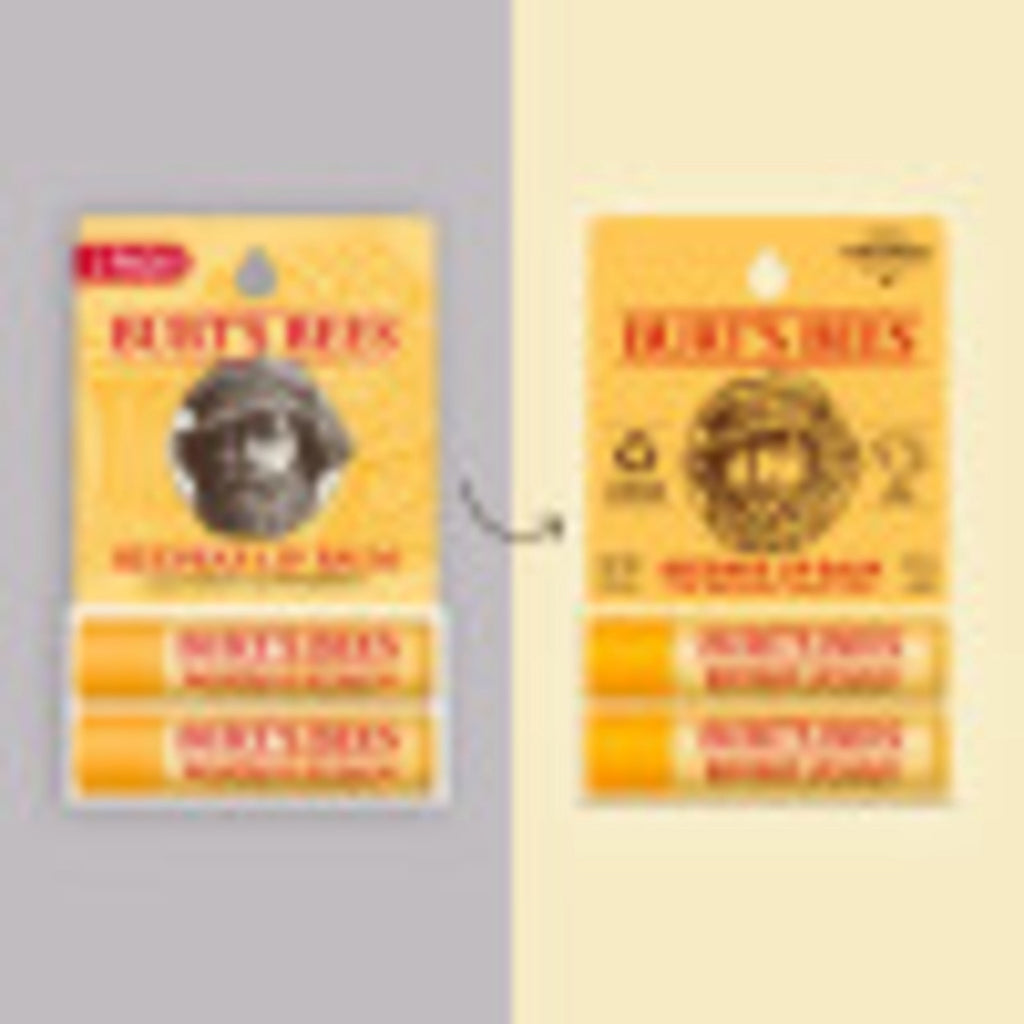 Burts Bees 100% Natural Origin Moisturizing Lip Balm, Original Beeswax, 2 Tube