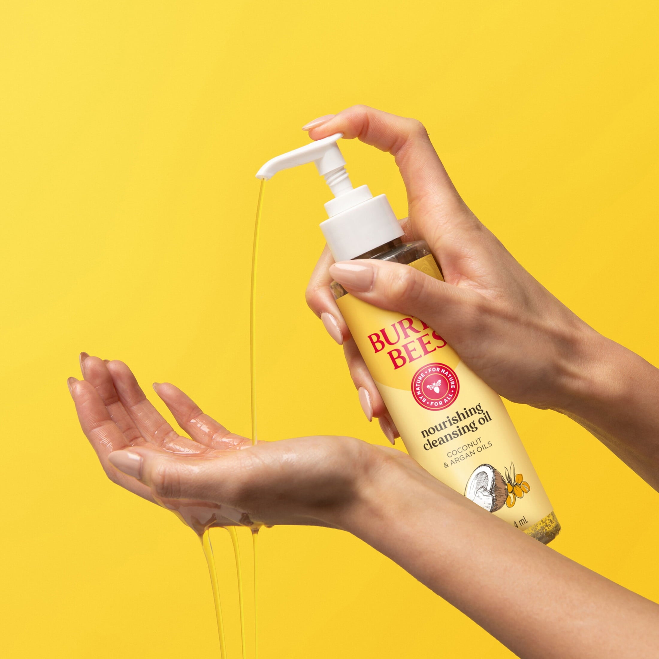 Burt's Bees Nourishing Cleansing Oil Face Wash with Coconut and Argan Oils, 6 fl oz