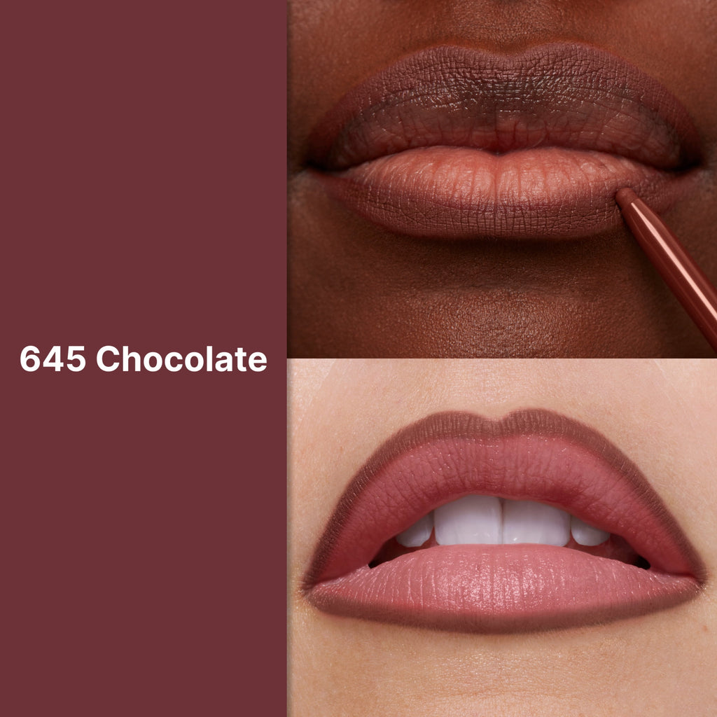 (3 pack) Revlon ColorStay Longwear Lip Liner Pencil, 645 Chocolate, 0.01 oz