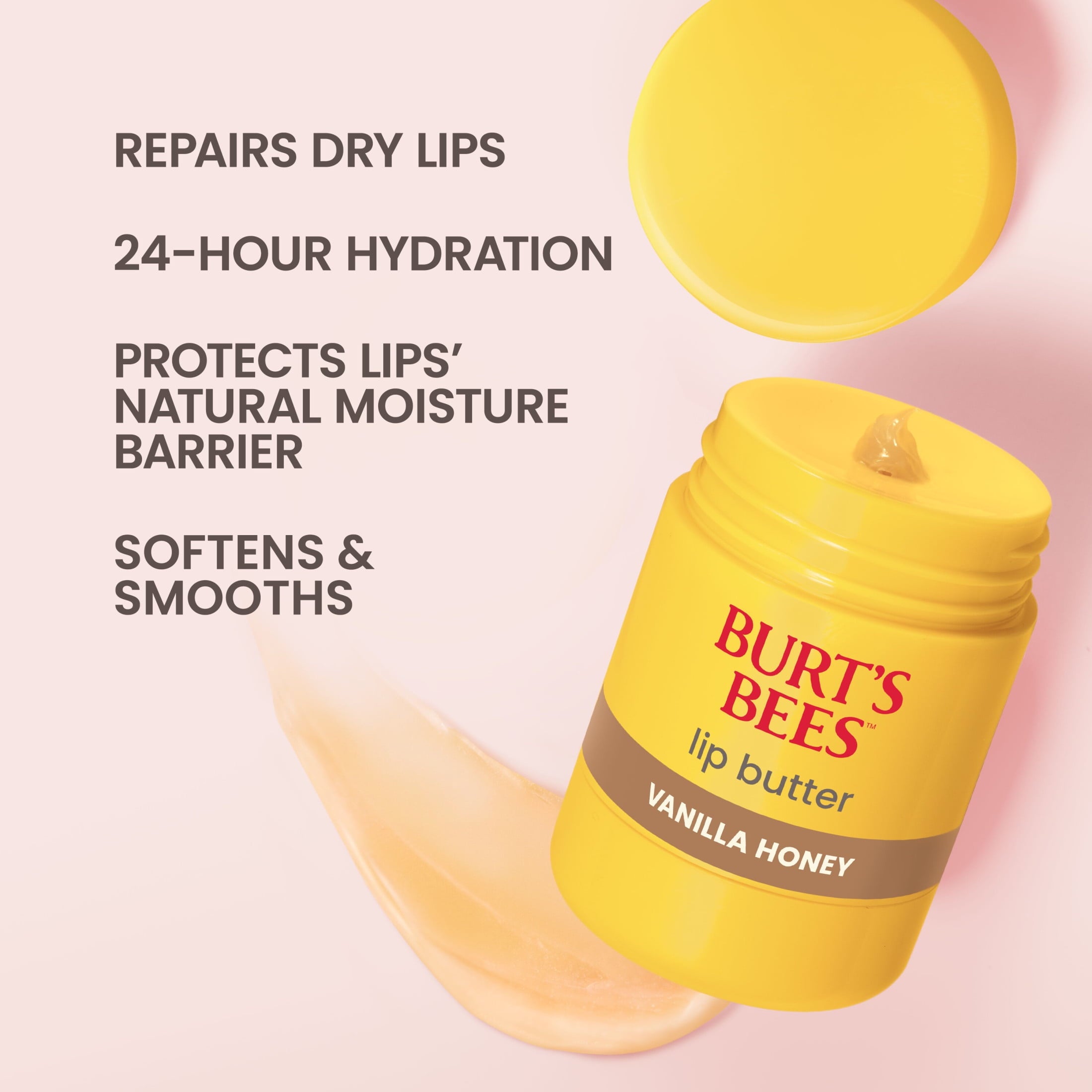 Burt's Bees Vanilla Honey Lip Butter Balm, Twist Up Dispenser, 0.5 Oz.