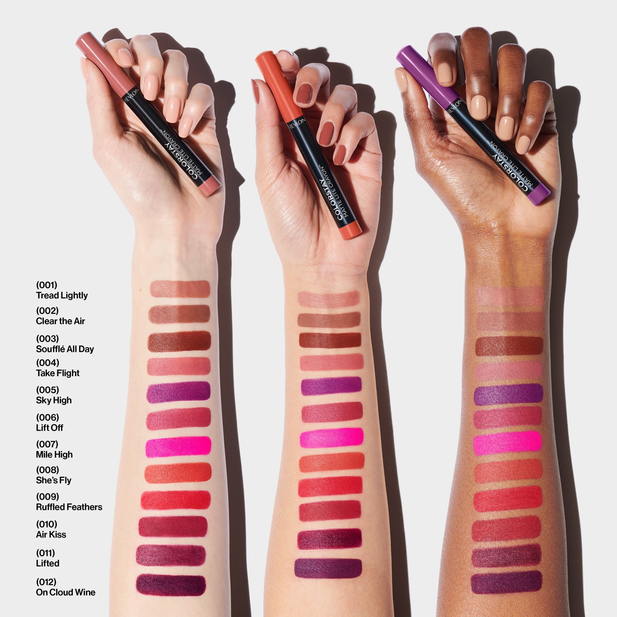 Revlon ColorStay Matte Lite Crayon Lightweight Lipstick, 010 Air Kiss