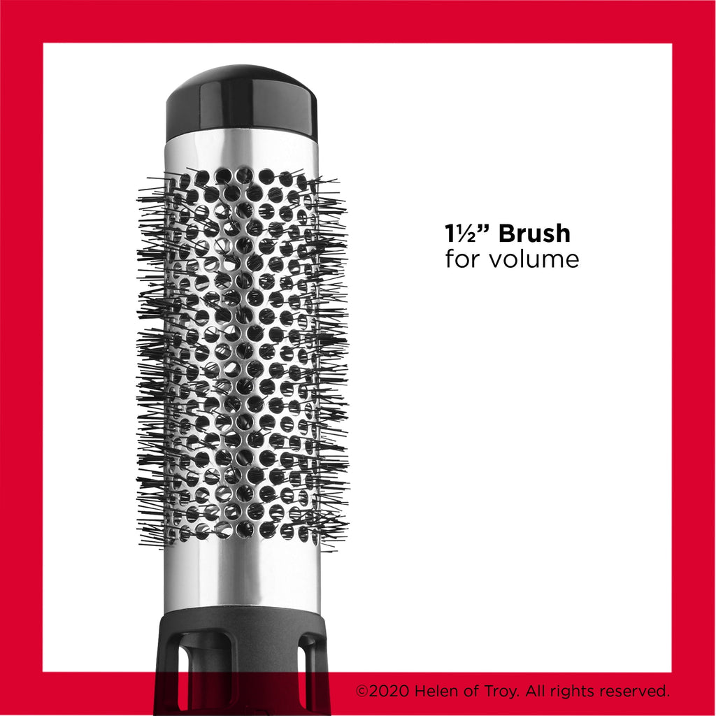 Revlon 1200W Ionic Ceramic 1" & 1-1/2" Hot Air Styling Kit, Red