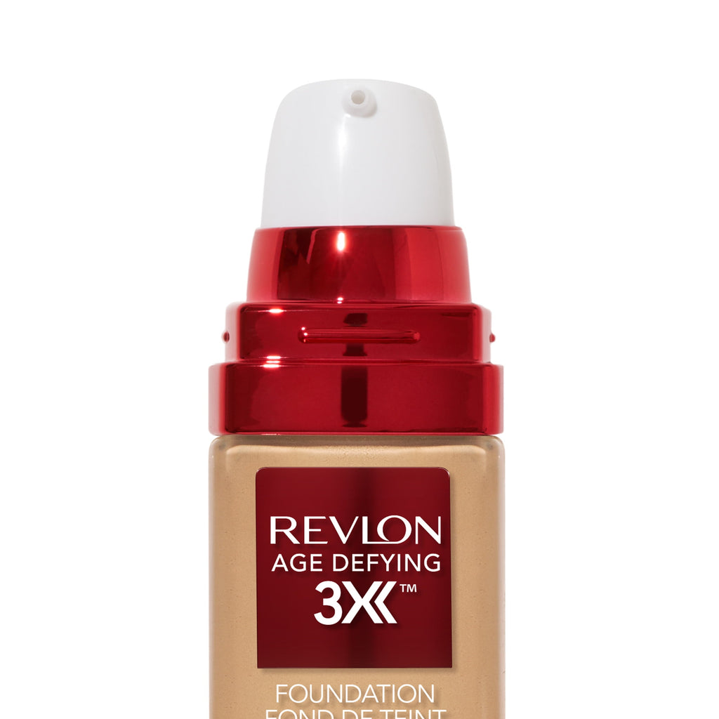 Revlon Age Defying 3X Cream Foundation Makeup, SPF 20, Bare Buff, 1 fl oz