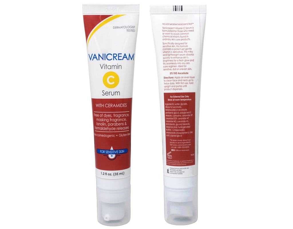 4 Pack - Vanicream Vitamin C Face Serum with Ceramides for Sensitive Skin - 1.2 fl oz