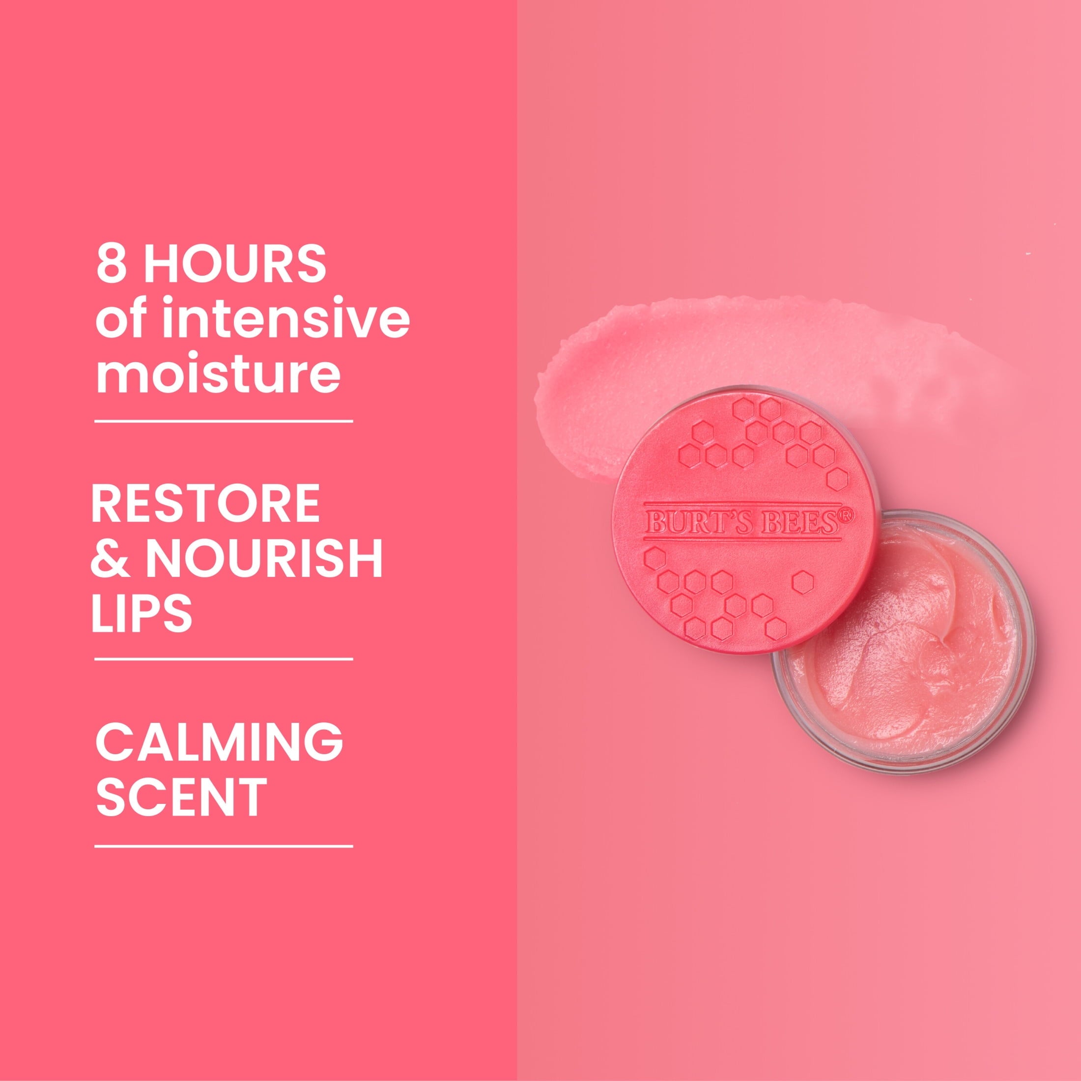 Burt's Bees Overnight Lip Mask Treatment for Dry Lips, Passion Fruit and Chamomile, 0.25 oz.