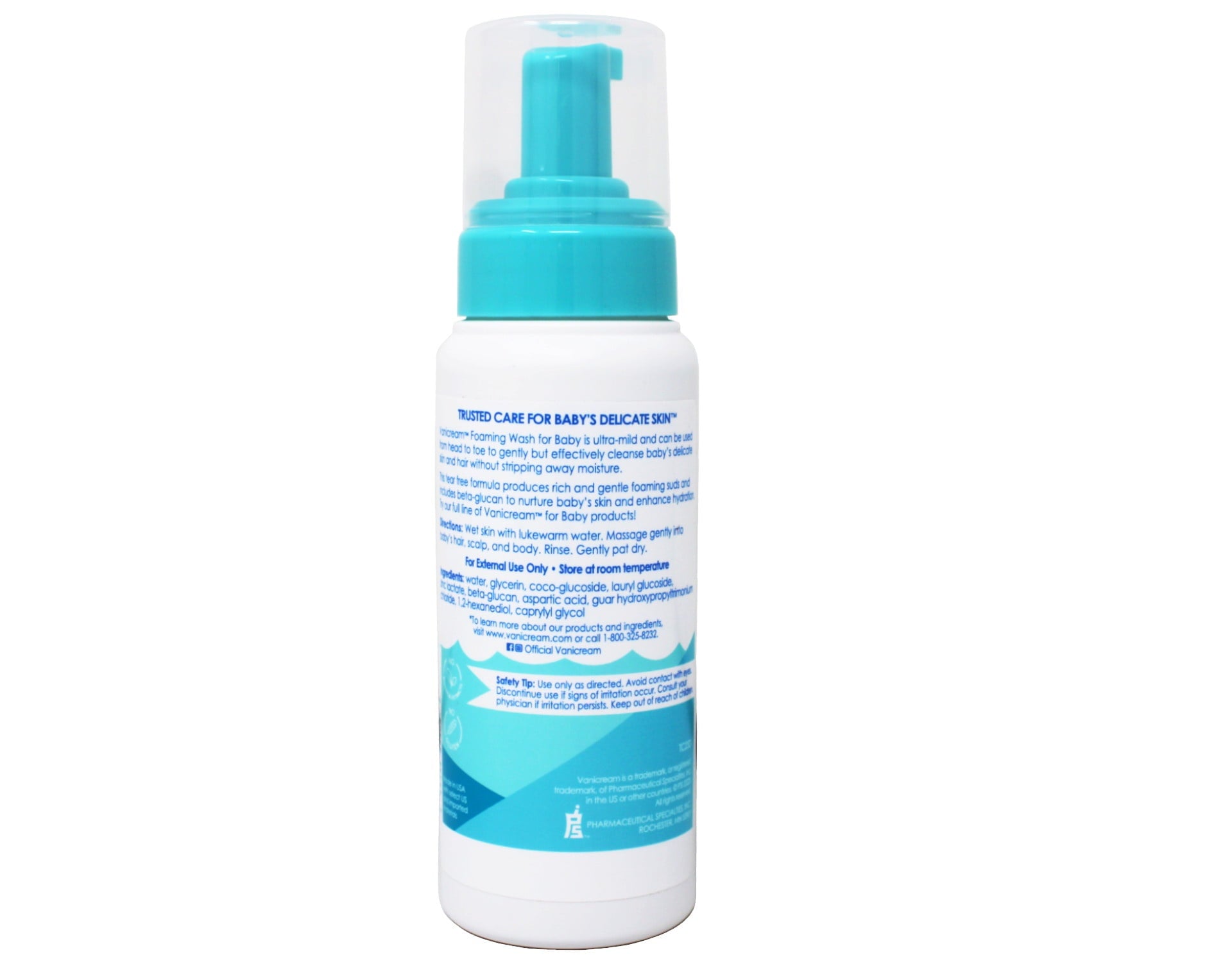 3 Pack - Vanicream Foaming Wash for Baby - 8oz - Formulated Without Common Irritants for Those with Sensitive Skin
