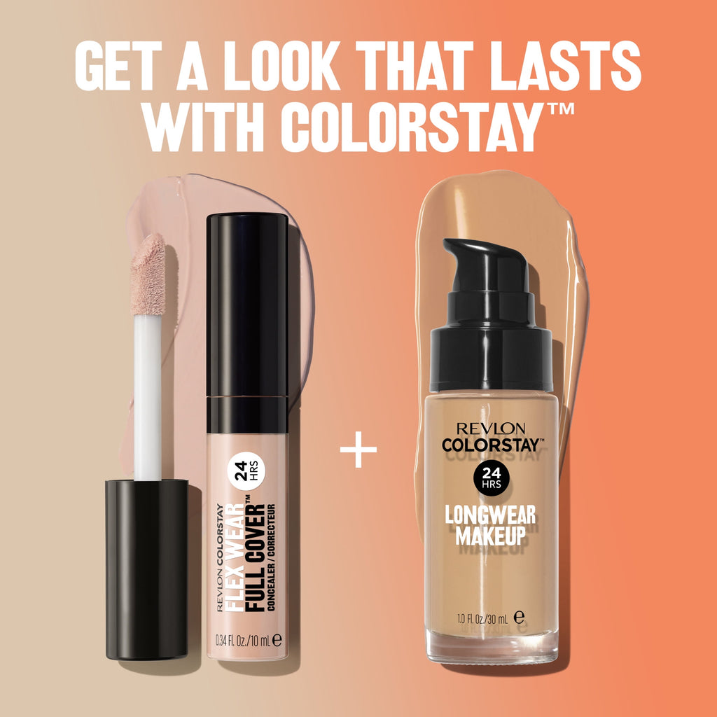 Revlon ColorStay Flex Wear Concealer, Full Coverage, 24HR Wear, 050 Medium Deep, 0.34 fl oz
