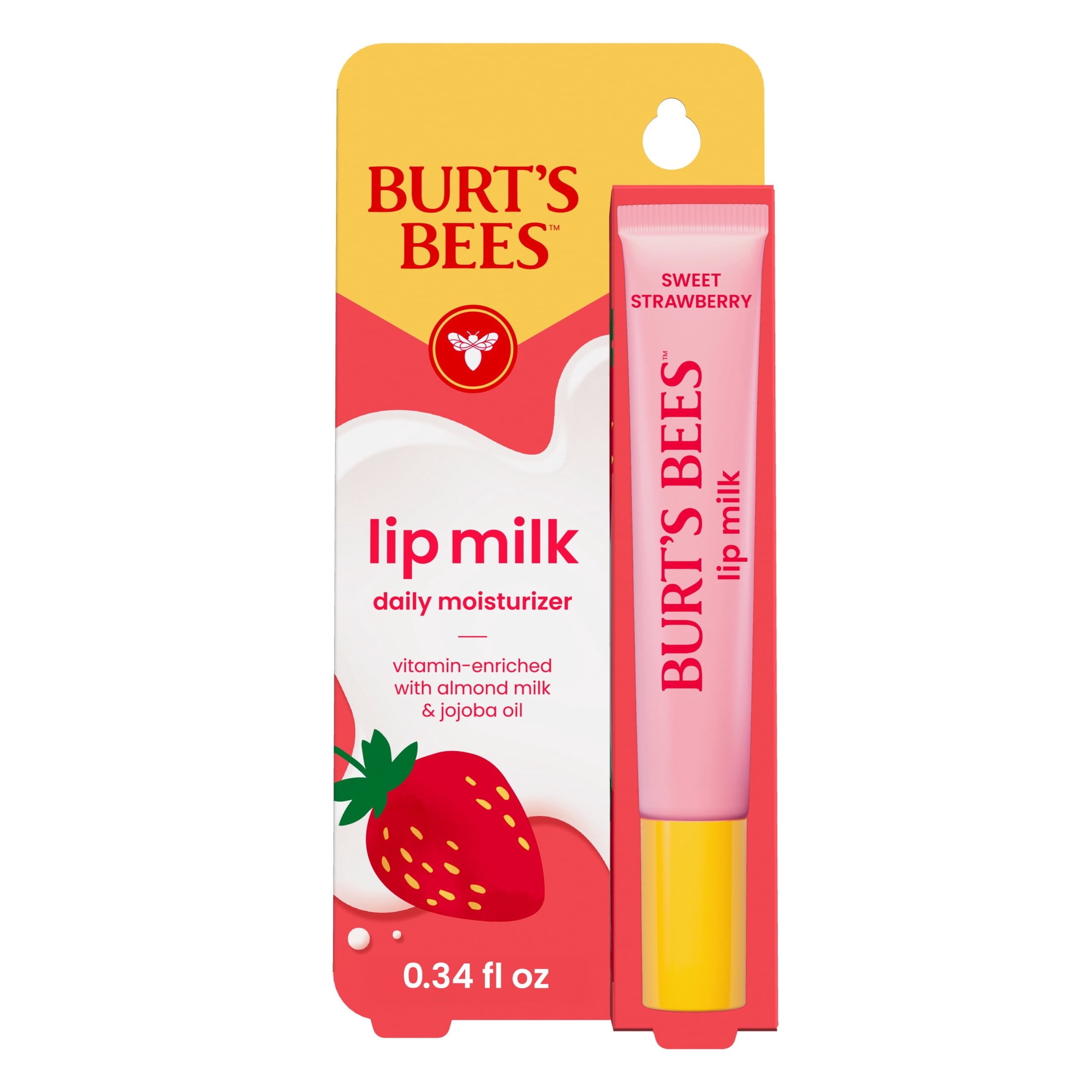 Burt's Bees Lip Milk Lip Serum, Sweet Strawberry