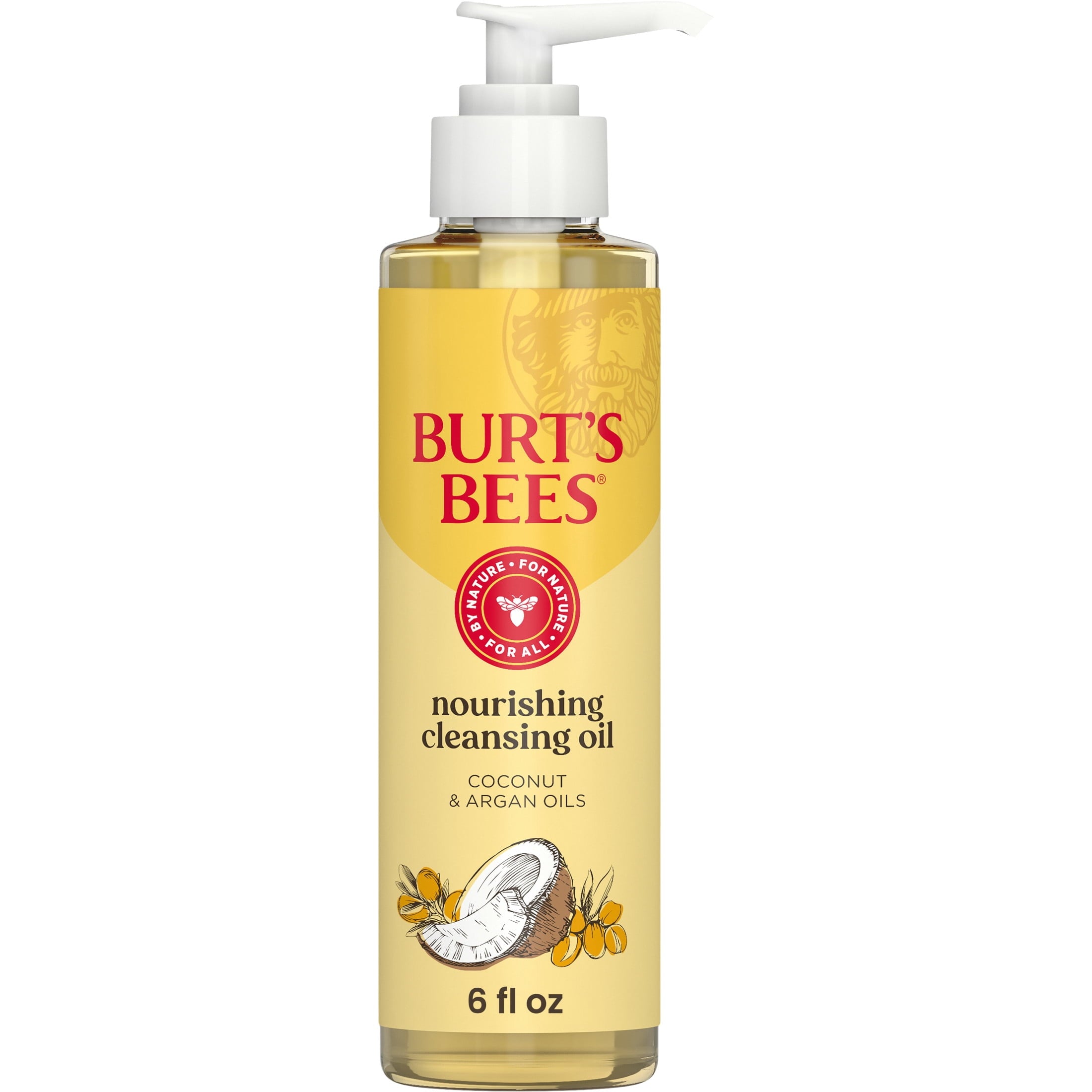 Burt's Bees Nourishing Cleansing Oil Face Wash with Coconut and Argan Oils, 6 fl oz