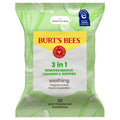 Burt's Bees Fragrance Free 3-in-1 Makeup Removing and Cleansing Wipes, 30 Count