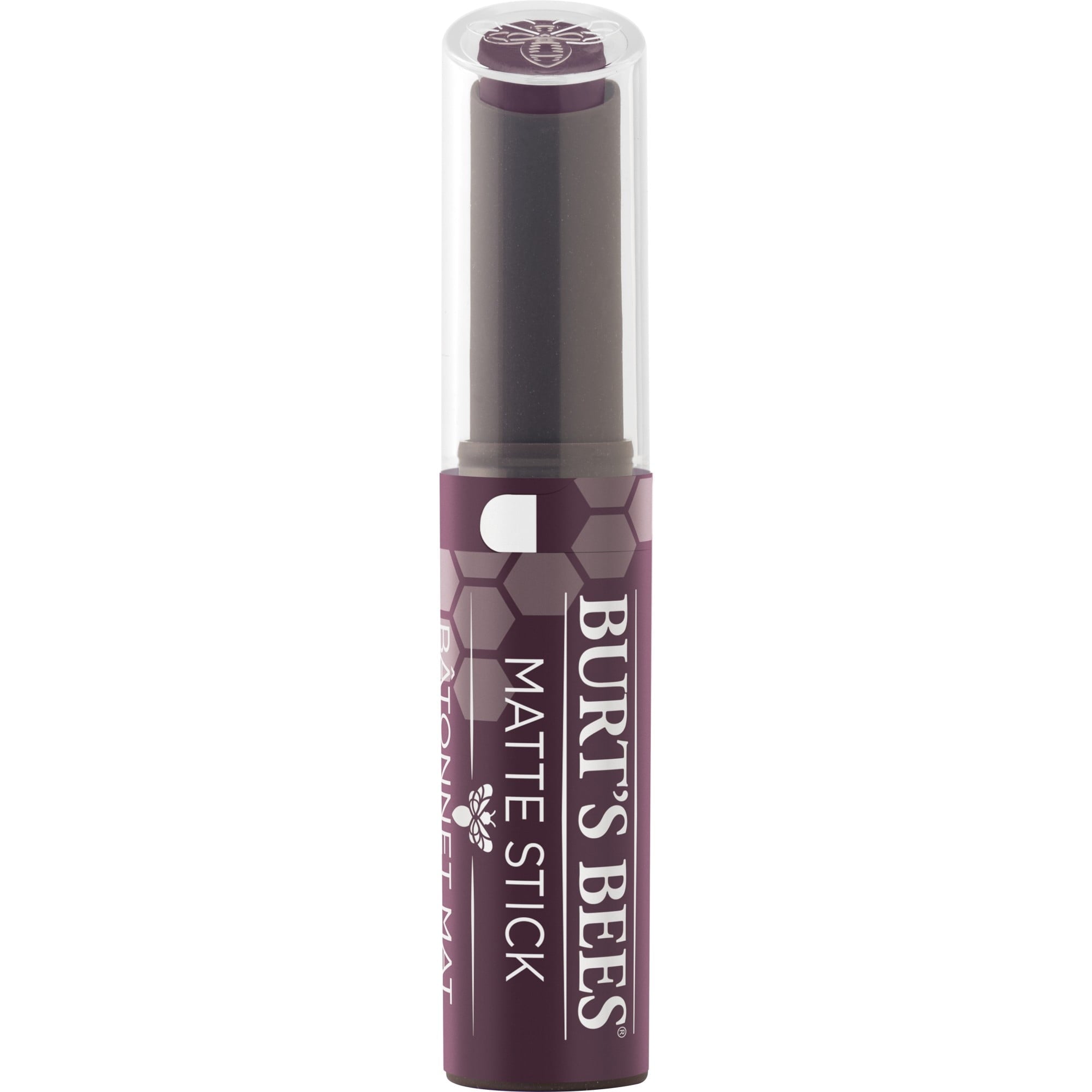 Burts Bees 100% Natural Origin Matte Stick - Puddle of Plum, 1 Tube