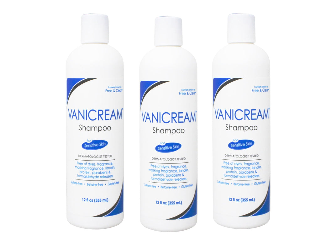 Vanicream Hair Shampoo for Sensitive Skin , 12 FL OZ (3 Pack)