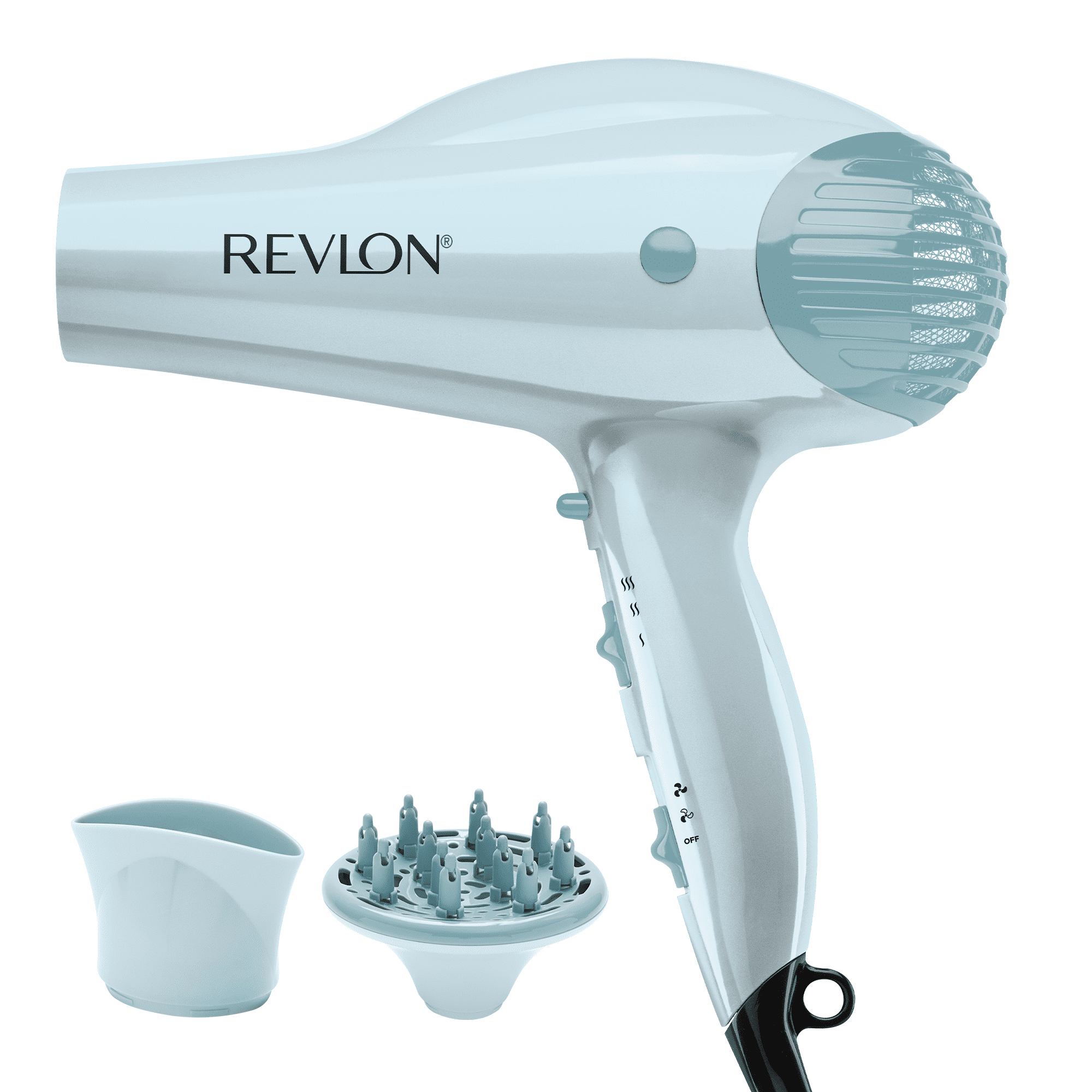 Revlon Ionic Volume Booster Hair Dryer, 1875W, Blue Silver