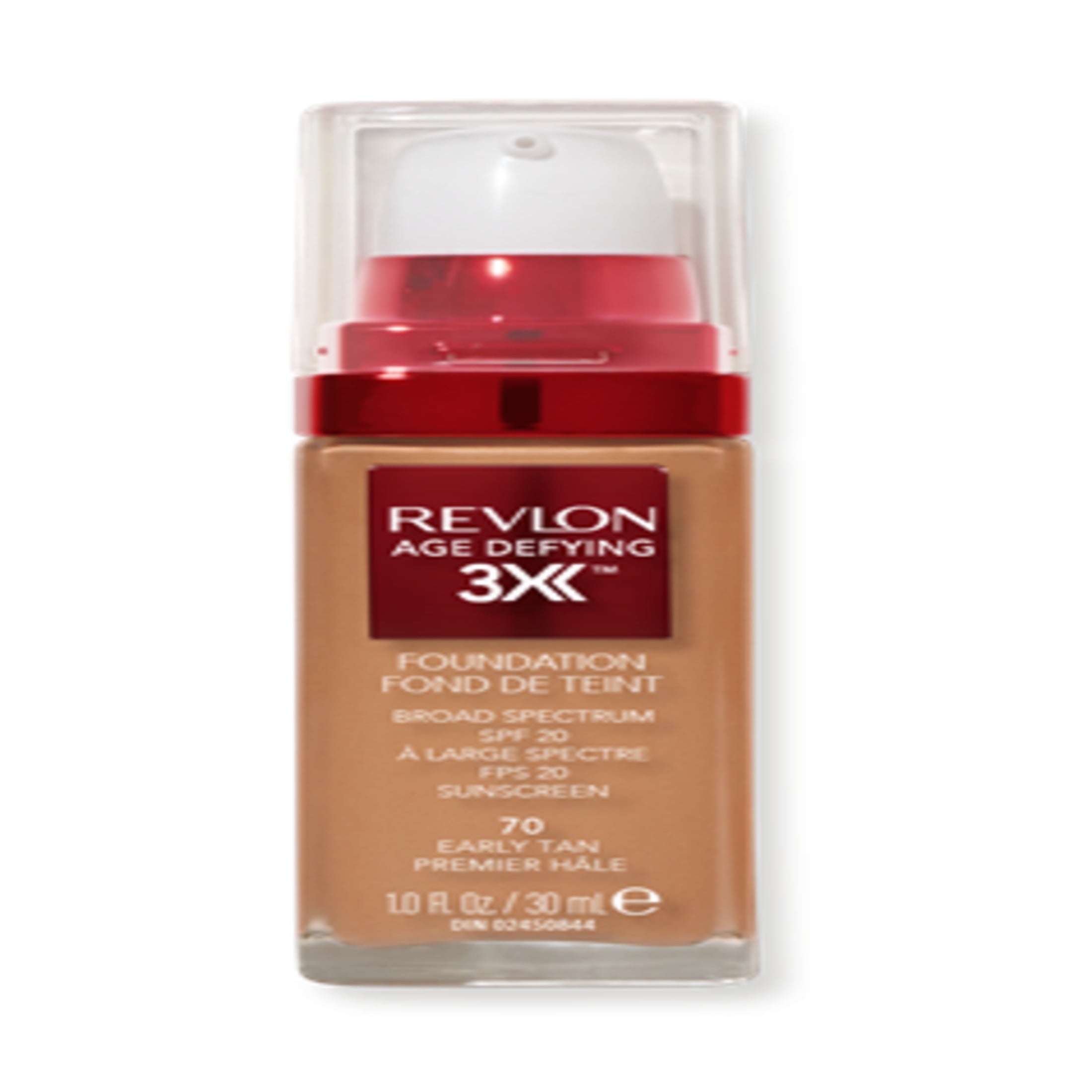 Revlon Age Defying 3X Cream Foundation Makeup, SPF 20, Early Tan, 1 fl oz