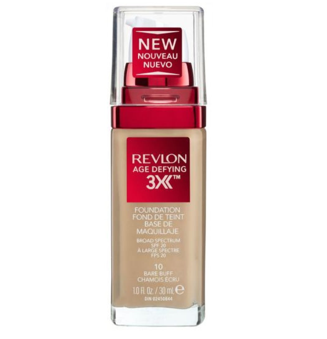 Revlon Age Defying 3X Foundation, 10 Bare Buff