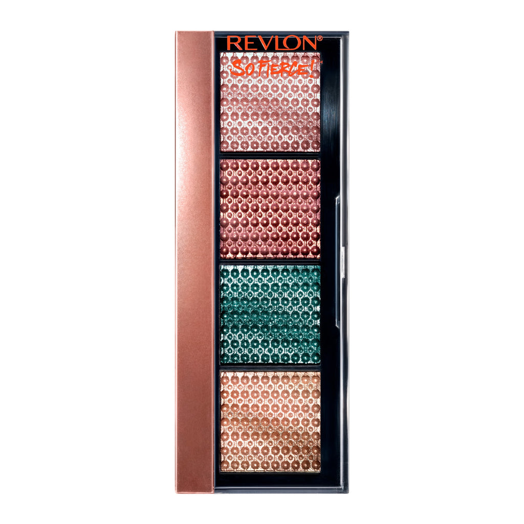 Revlon So Fierce! Prismatic, Long Lasting Matte and Pearl Cream Eyeshadow Palette, 963 Slight Flex, 0.21 oz.