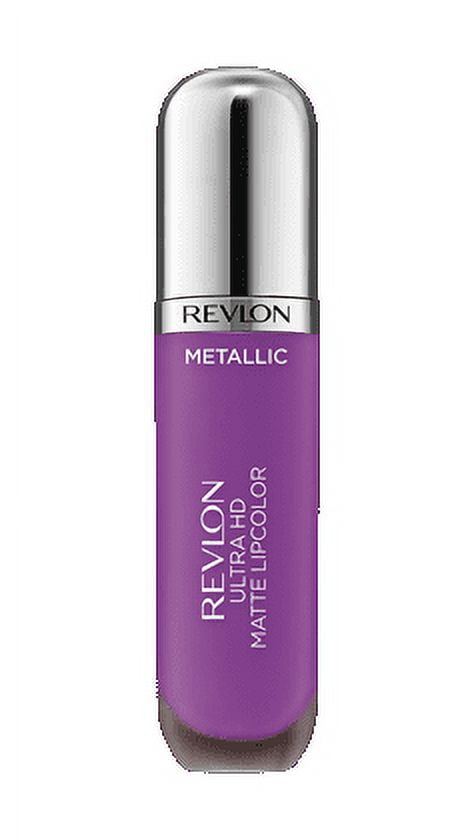 Revlon Ultra HD Metallic Matte Liquid Lipcolor, Liquid Lipstick, 100% Wax-Free, Dazzle