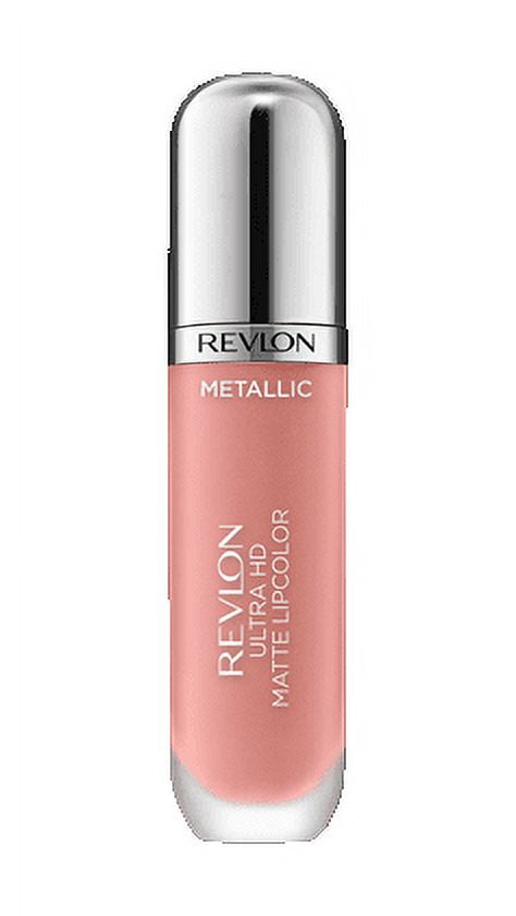 Revlon Ultra HD Metallic Matte Liquid Lipcolor, Liquid Lipstick, 100% Wax-Free, Gleam