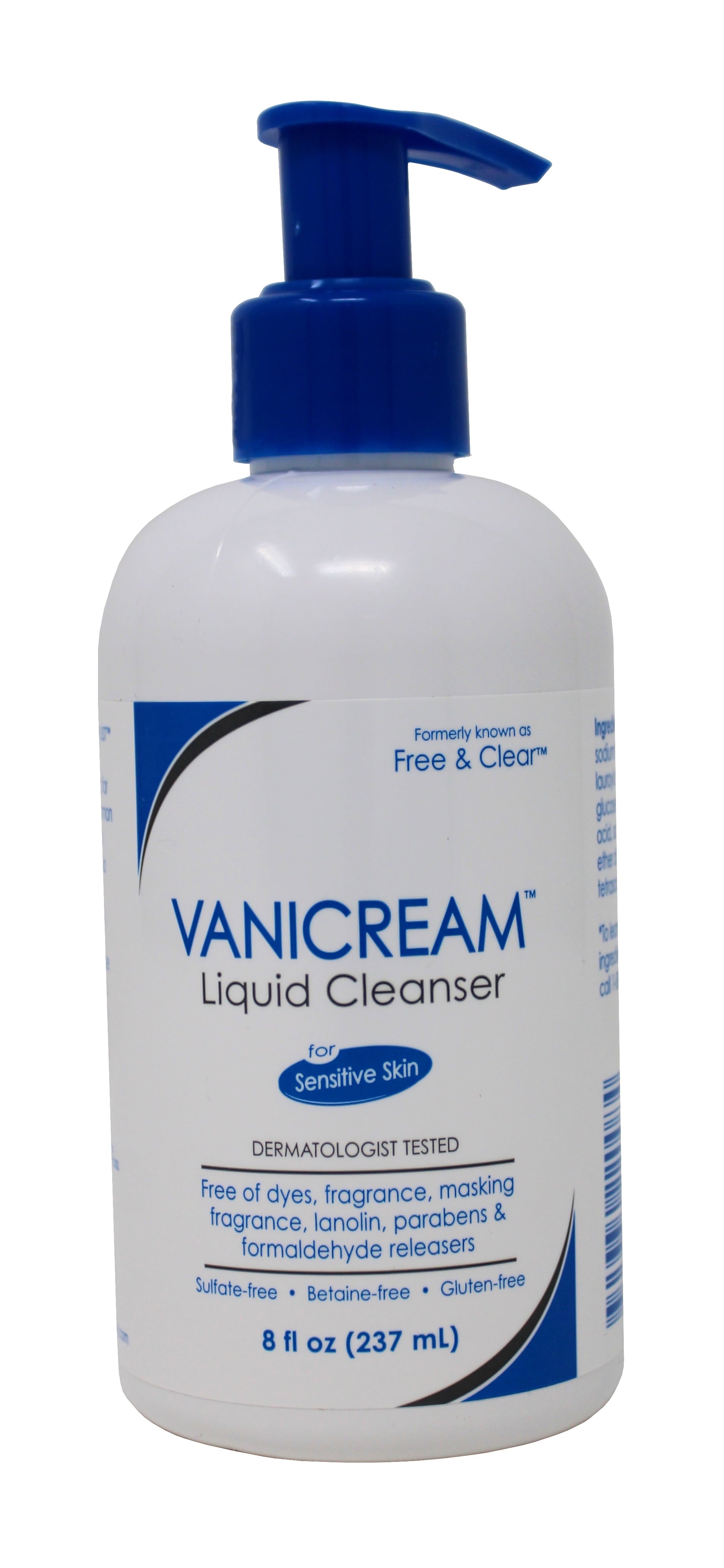 Vanicream Free and Clear Liquid Cleanser 8 Oz