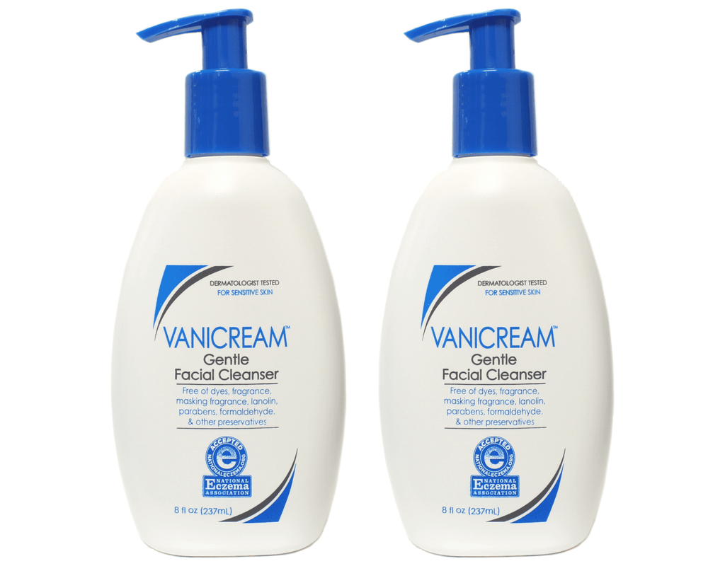 Vanicream, Gentle Facial Cleanser, For Sensitive Skin, Fragrance Free, 8 fl oz - 2 Pack