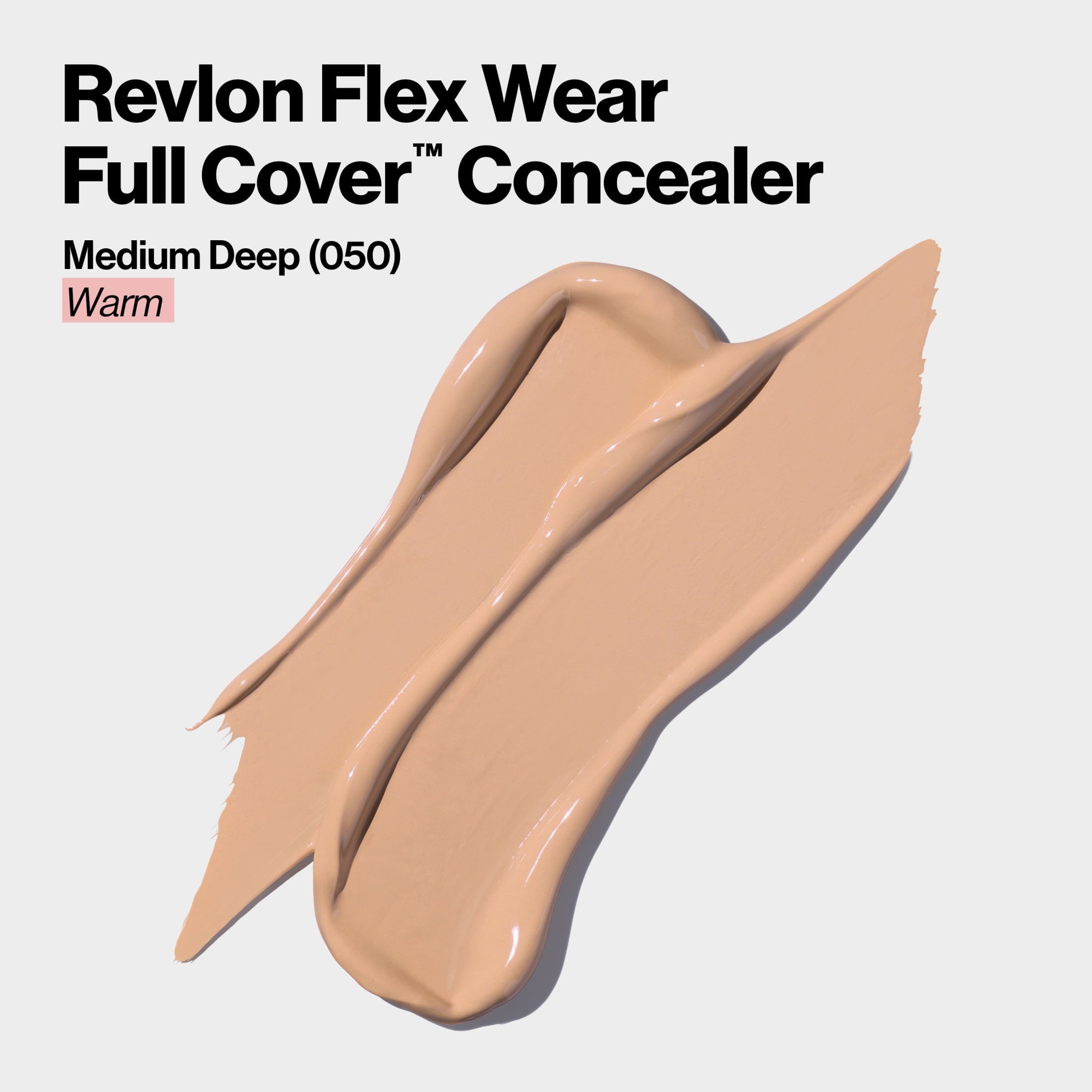 Revlon ColorStay Flex Wear Concealer, Full Coverage, 24HR Wear, 050 Medium Deep, 0.34 fl oz