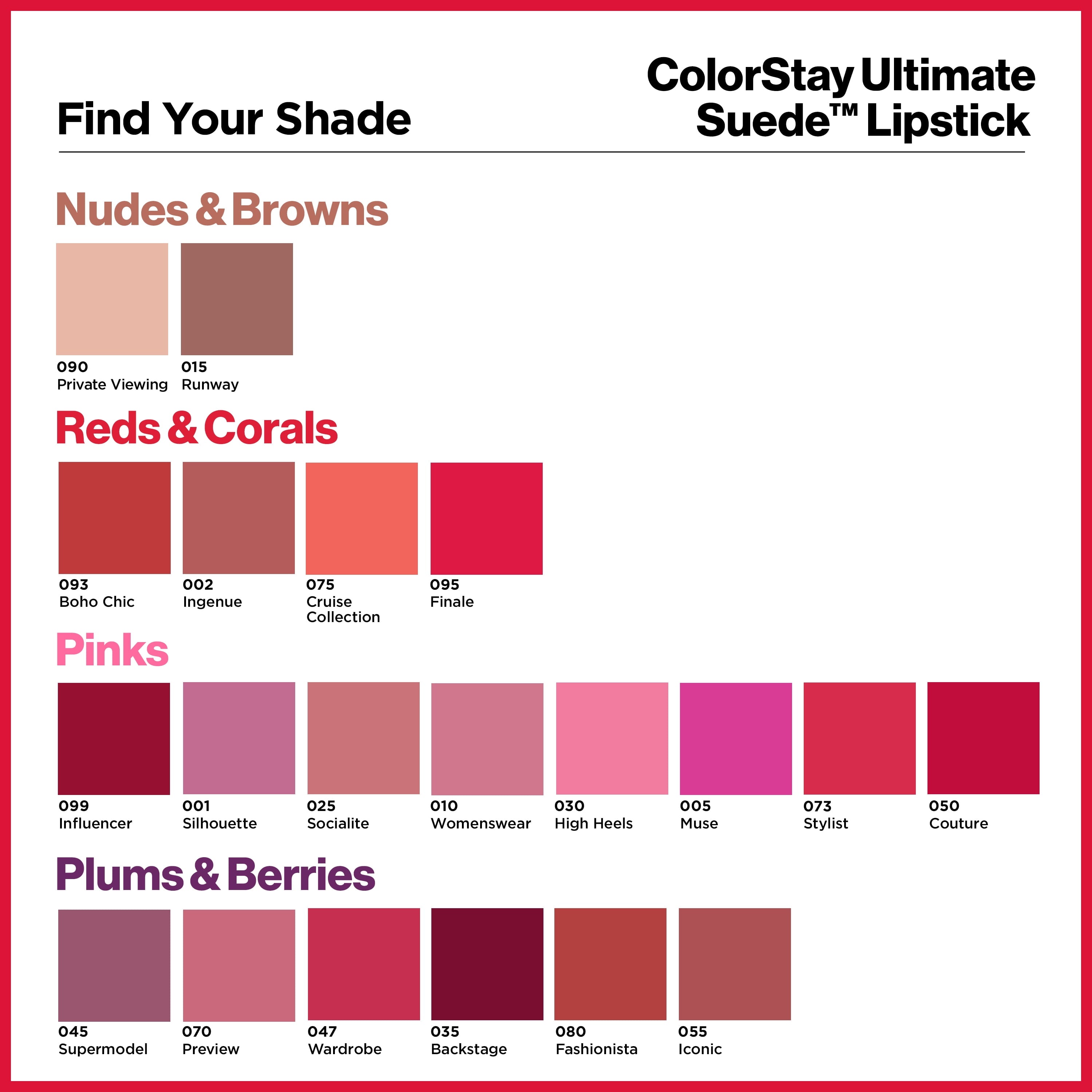 Revlon ColorStay Ultimate Suede Lipstick, Longwear Soft, Ultra-Hydrating High-Impact Lip Color, Formulated with Vitamin E, 005 Muse, 0.09 oz