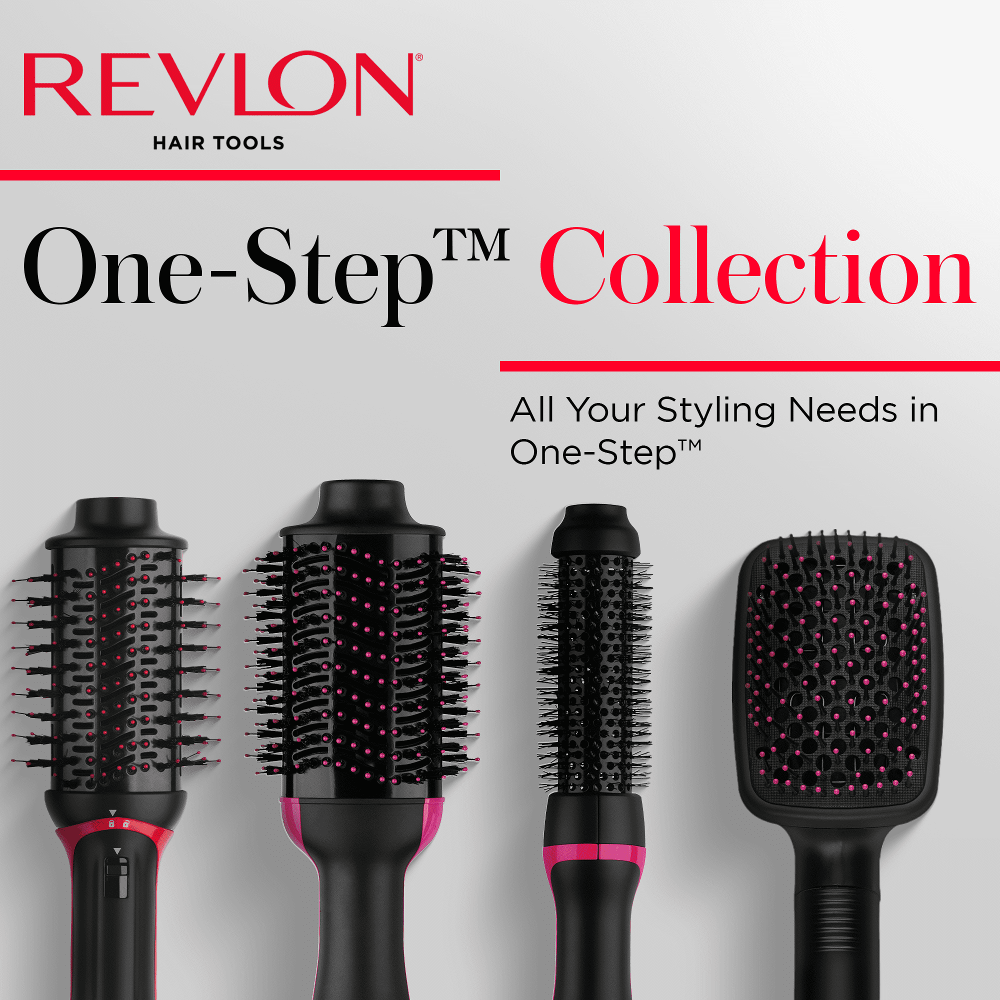 Revlon One-Step 1-1/2" Root Booster Round Hair Dryer, Black, Holiday Edition