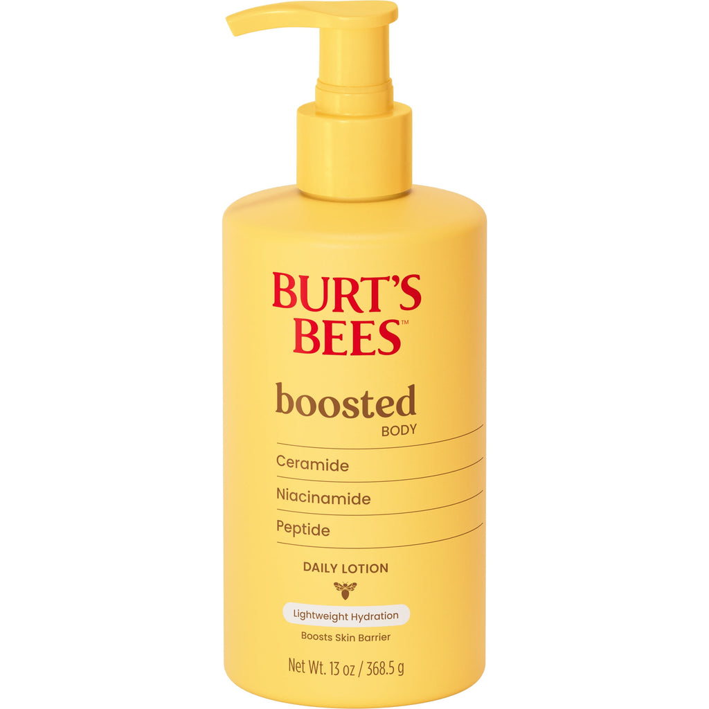 Burt's Bees Boosted Lightweight Body Lotion for Sensitive Skin, 13 oz. Bottle