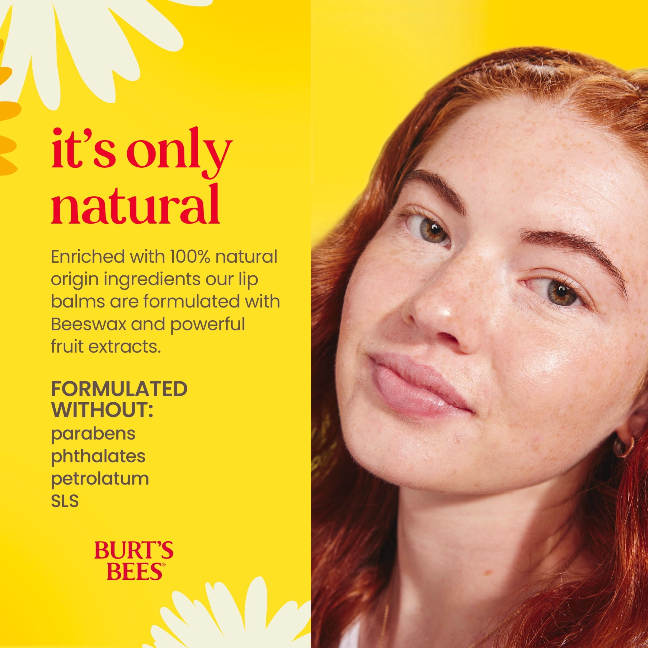 (2 pack) Burt's Bees 100% Natural Origin Moisturizing Beeswax Lip Balm, Peppermint, 1-Pack, 0.15 oz