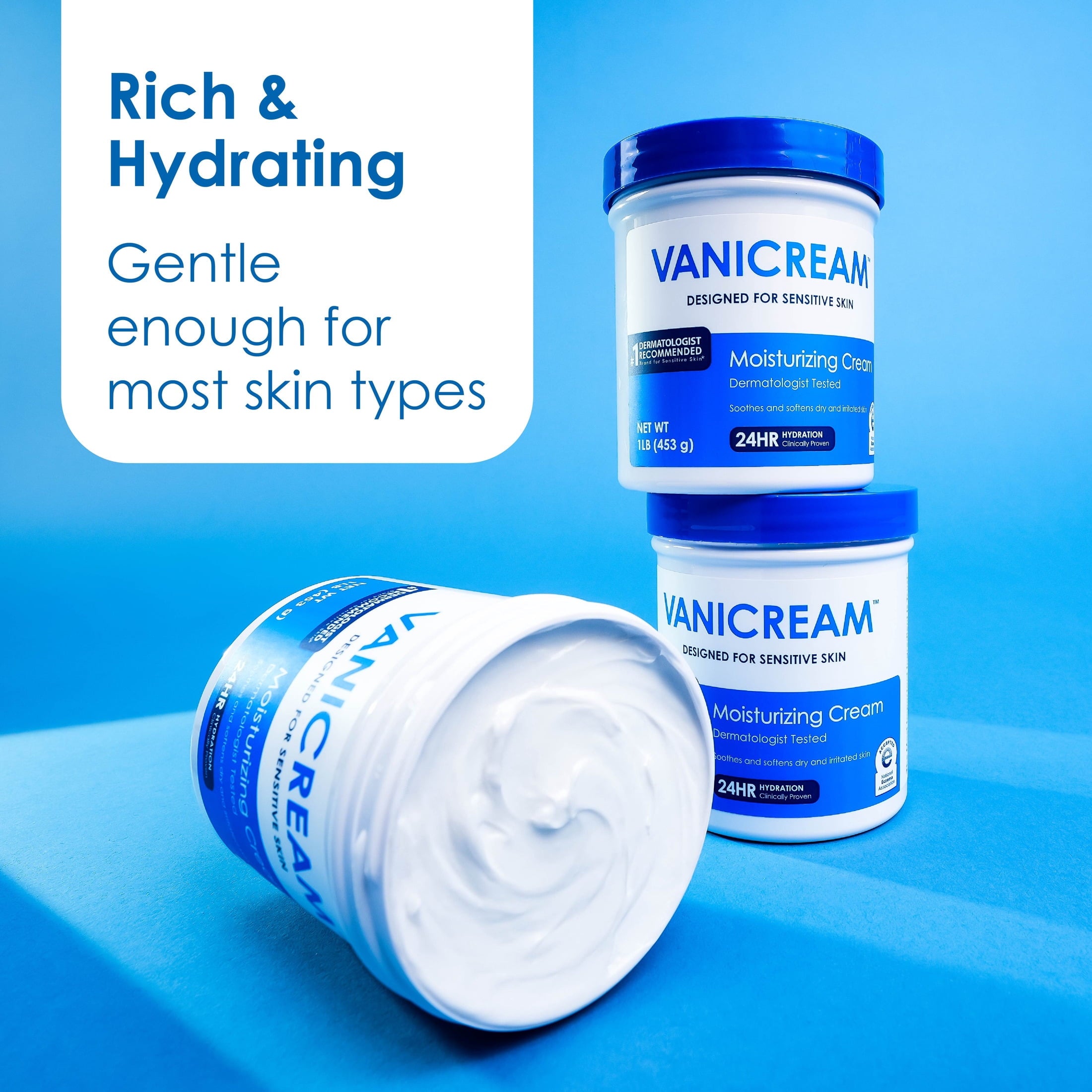 Vanicream Moisturizing Skin Cream for Sensitive Skin 16 oz