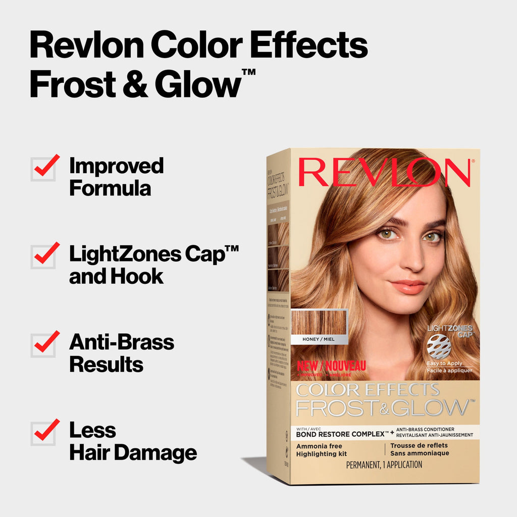 Revlon Permanent Hair Color by Revlon, Permanent Hair Dye, Color Effects Highlighting Kit, Ammonia Free & Paraben Free, 30 Honey, 8 Oz, (Pack of 1), 30 Honey, 1 count