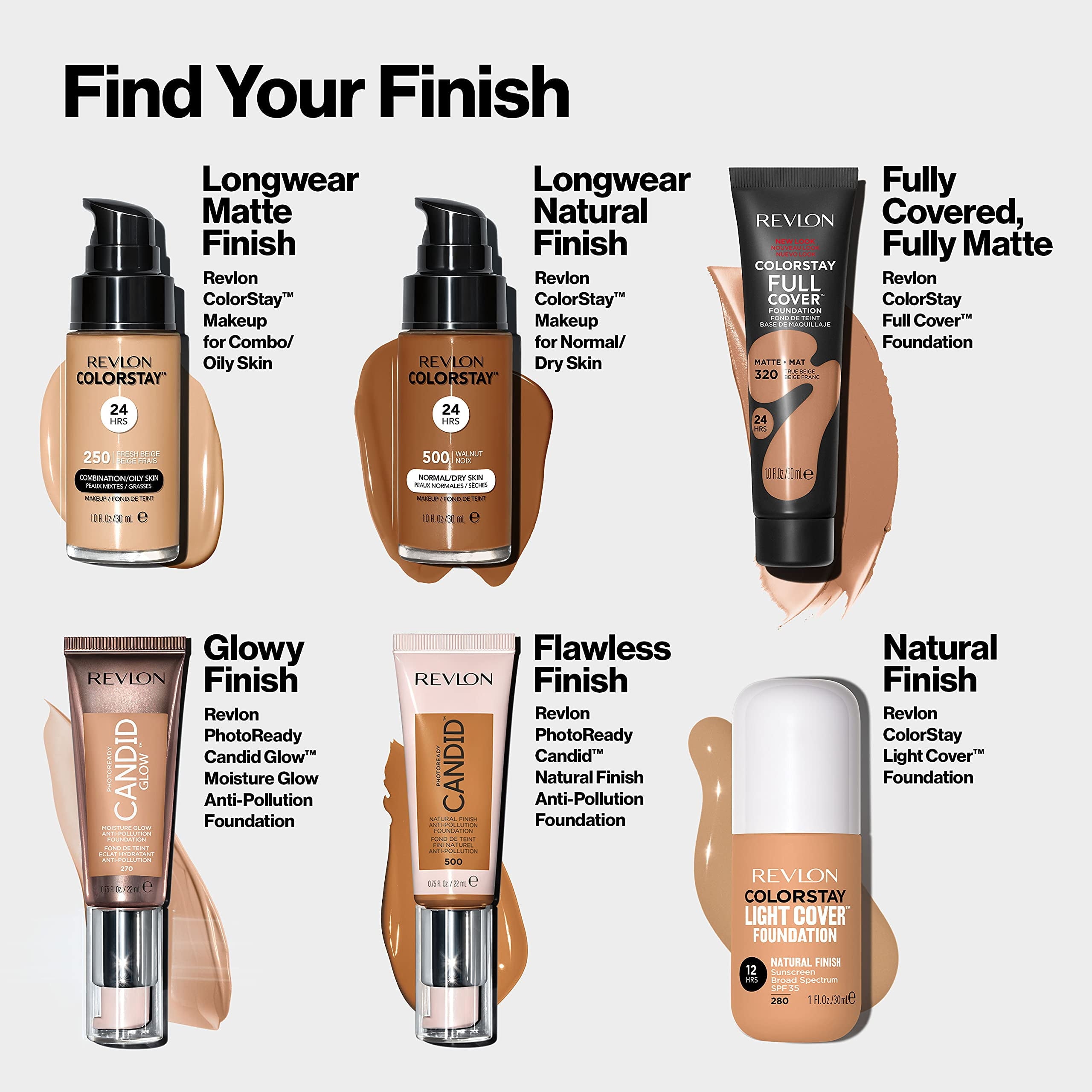 PhotoReady Candid Glow Moisture Glow Anti-Pollution Foundation, 500 Almond, 0.75 fl oz