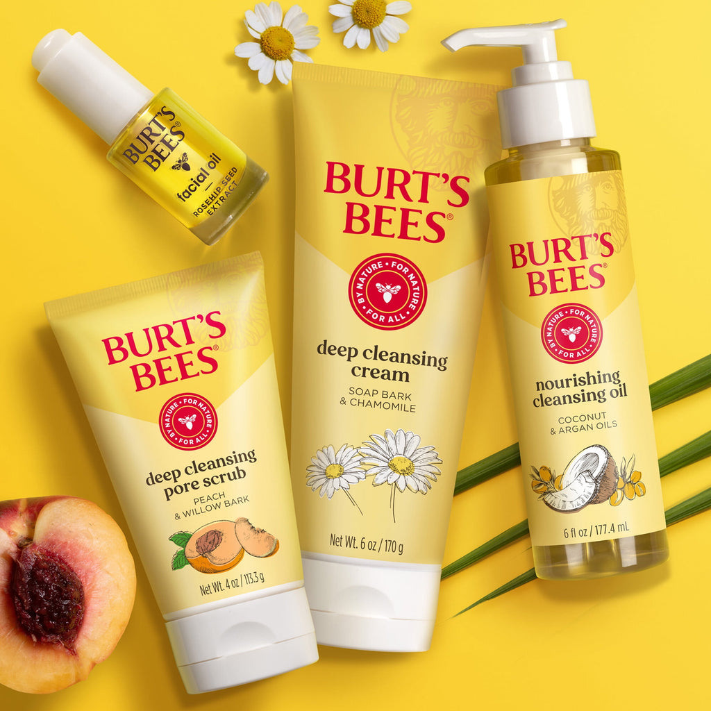 Burt's Bees Nourishing Cleansing Oil Face Wash with Coconut and Argan Oils, 6 fl oz