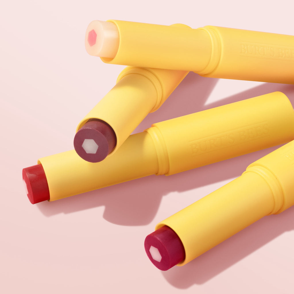 Burts Bees Boosted Tinted Lip Balm Variety Pack, Misty Mauve and Sheer Plus, 2 Pack, 0.16 oz