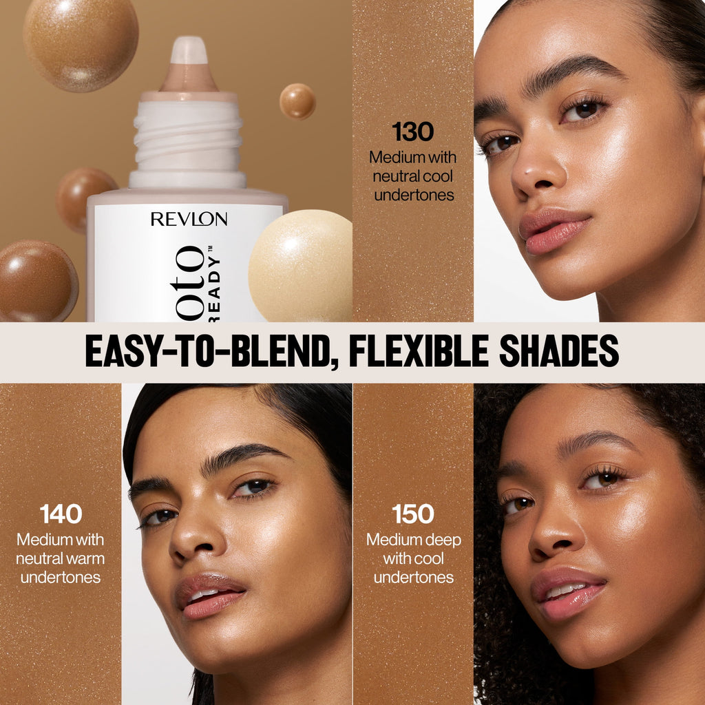 Revlon PhotoReady Lift + Fill Skin Tint, Multi-Use Glow Face Makeup, 130, 1 fl oz
