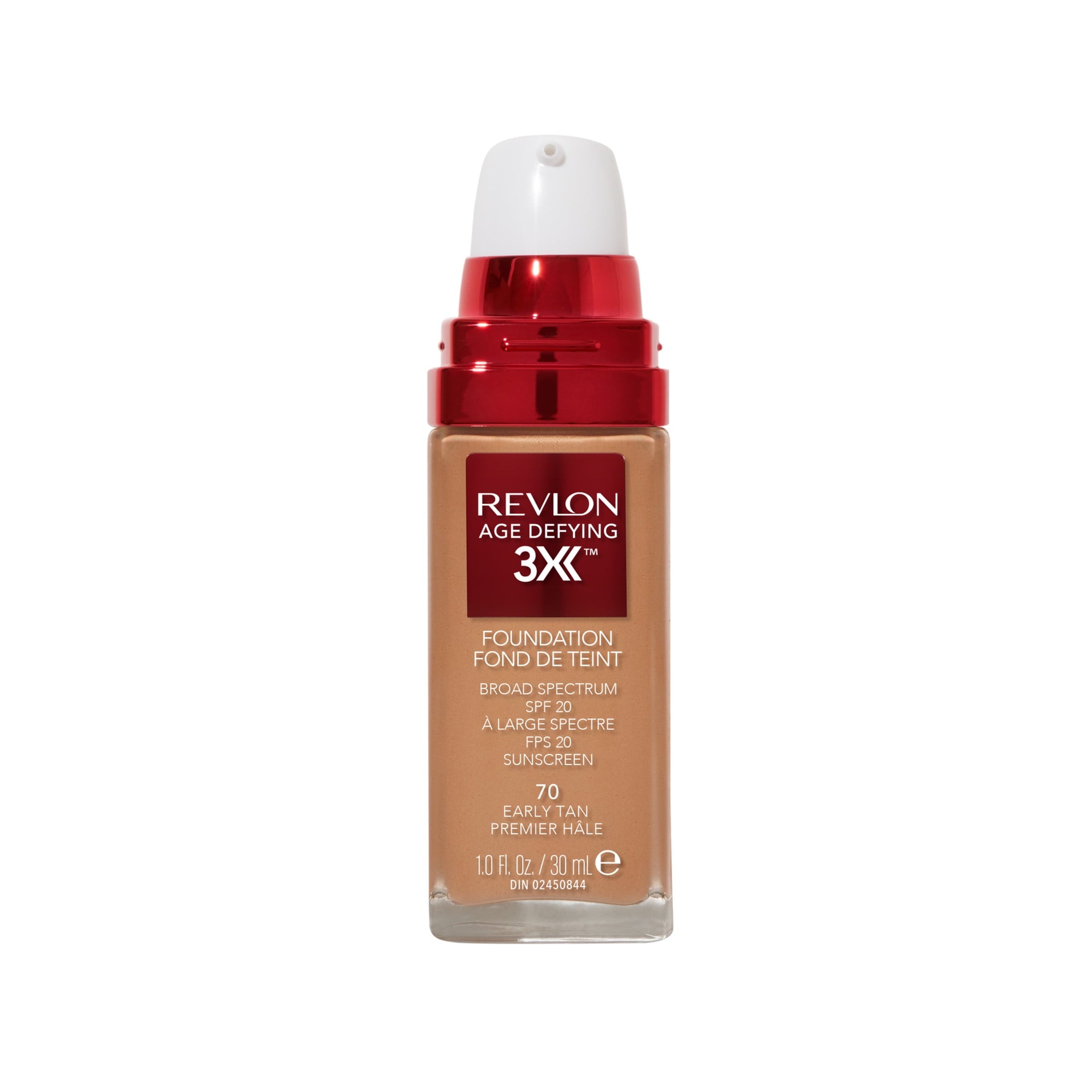 Revlon Age Defying 3X Cream Foundation Makeup, SPF 20, Early Tan, 1 fl oz