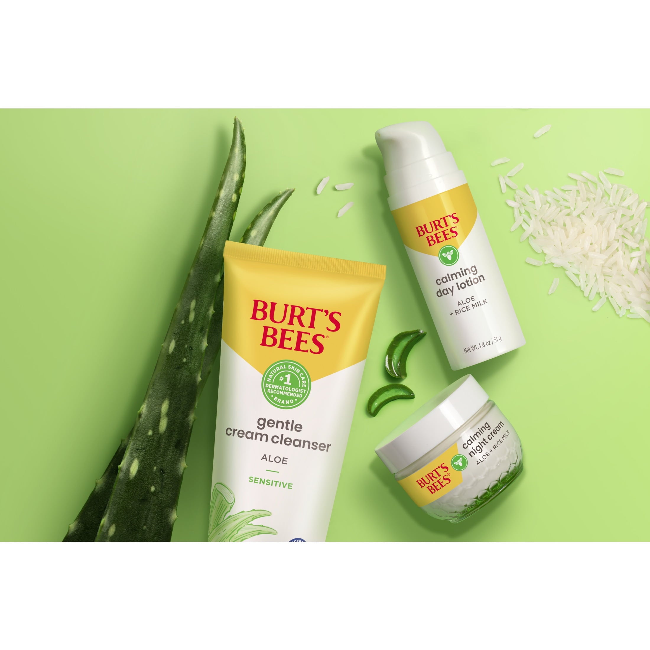 Burt's Bees Calming Night Cream, 1.8 oz. Tub