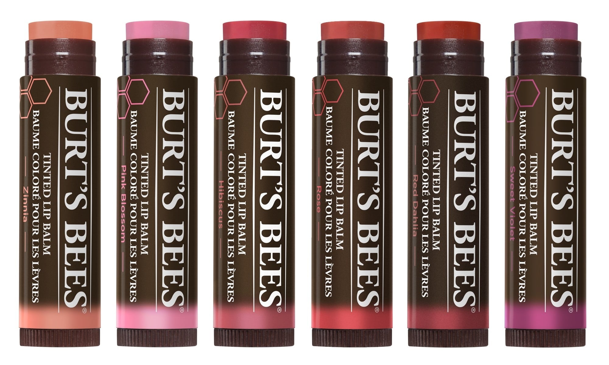 Burt's Bees 100% Natural Tinted Lip Balm, Red Dahlia with Shea Butter & Botanical Waxes - 1 Tube