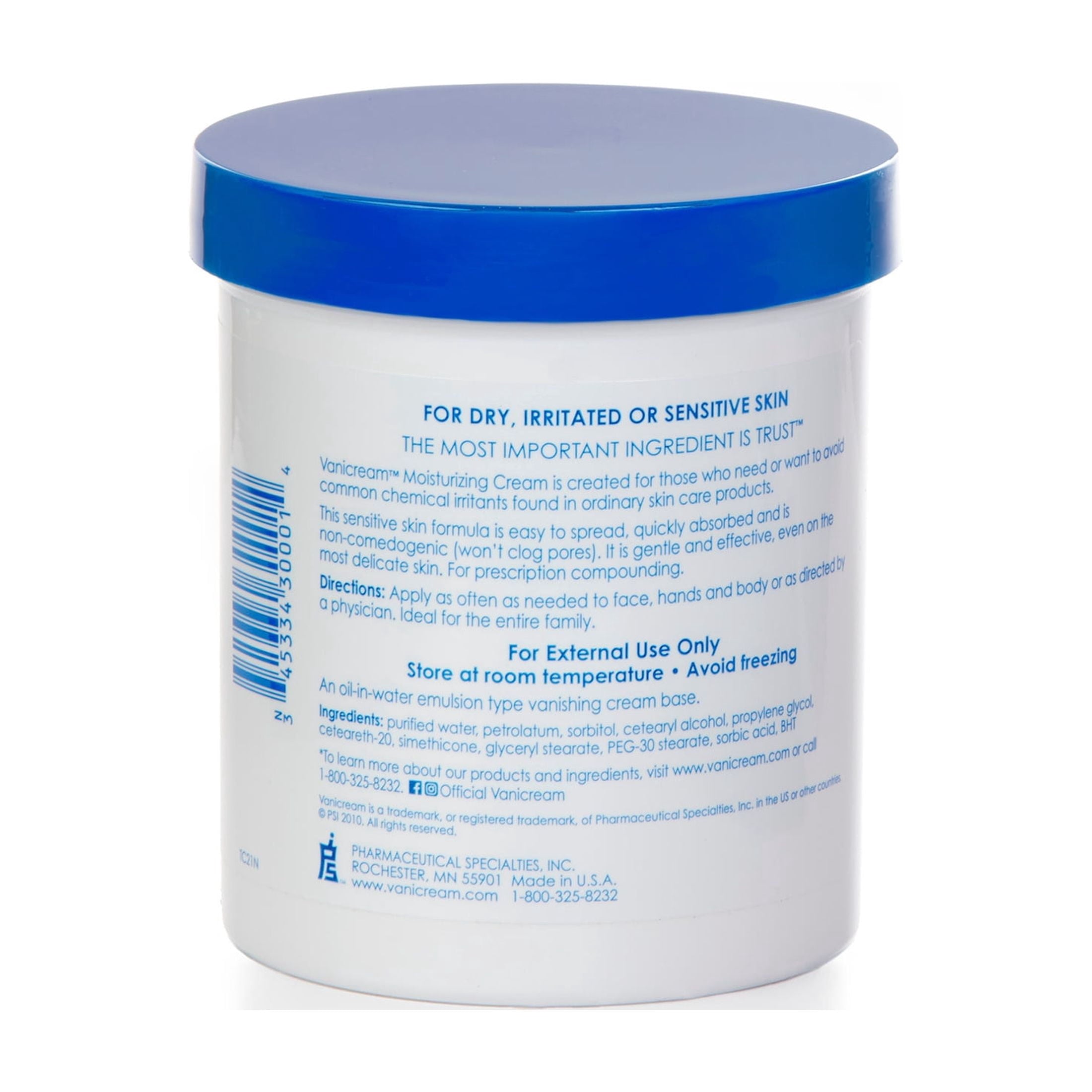 Vanicream Moisturizing Skin Cream for Sensitive Skin 16 oz