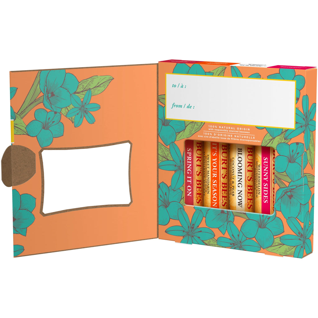 Burt's Bees Beeswax Bounty Just Picked Lip Balm Gift Set, 4-Pack, 0.15 oz.