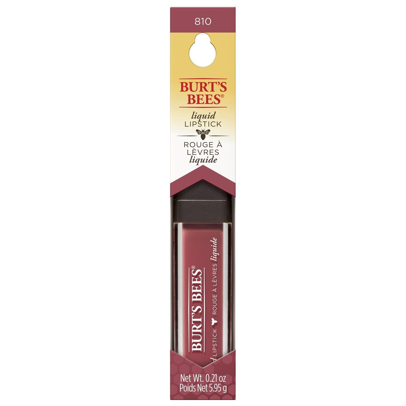 Burt's Bees 100% Natural Moisturizing Liquid Lipstick, Flushed Petal - 1 Tube