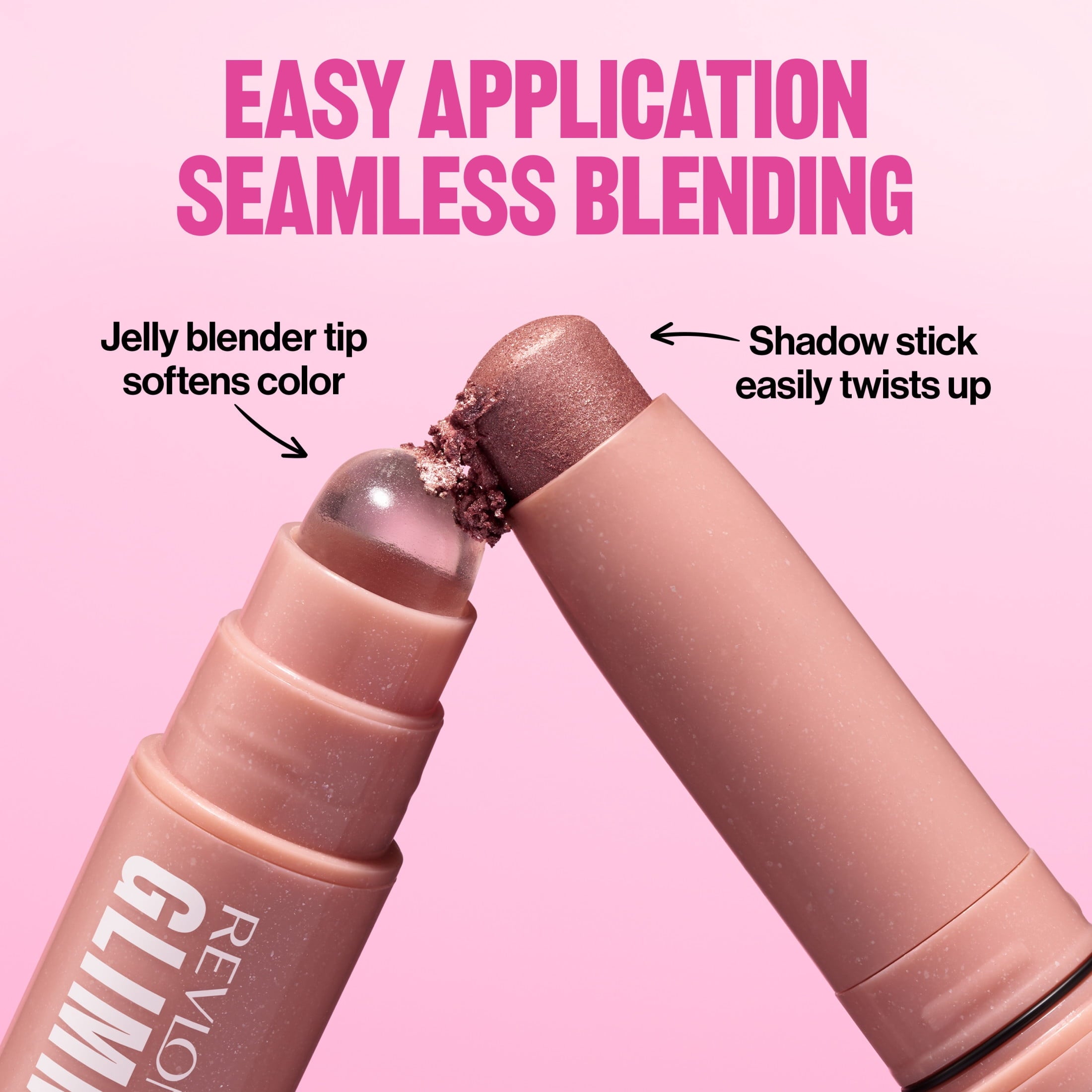 Revlon Glimmer Eyeshadow Multi-Stick Eye Makeup with Jelly Blender, 106 Girl's Girl