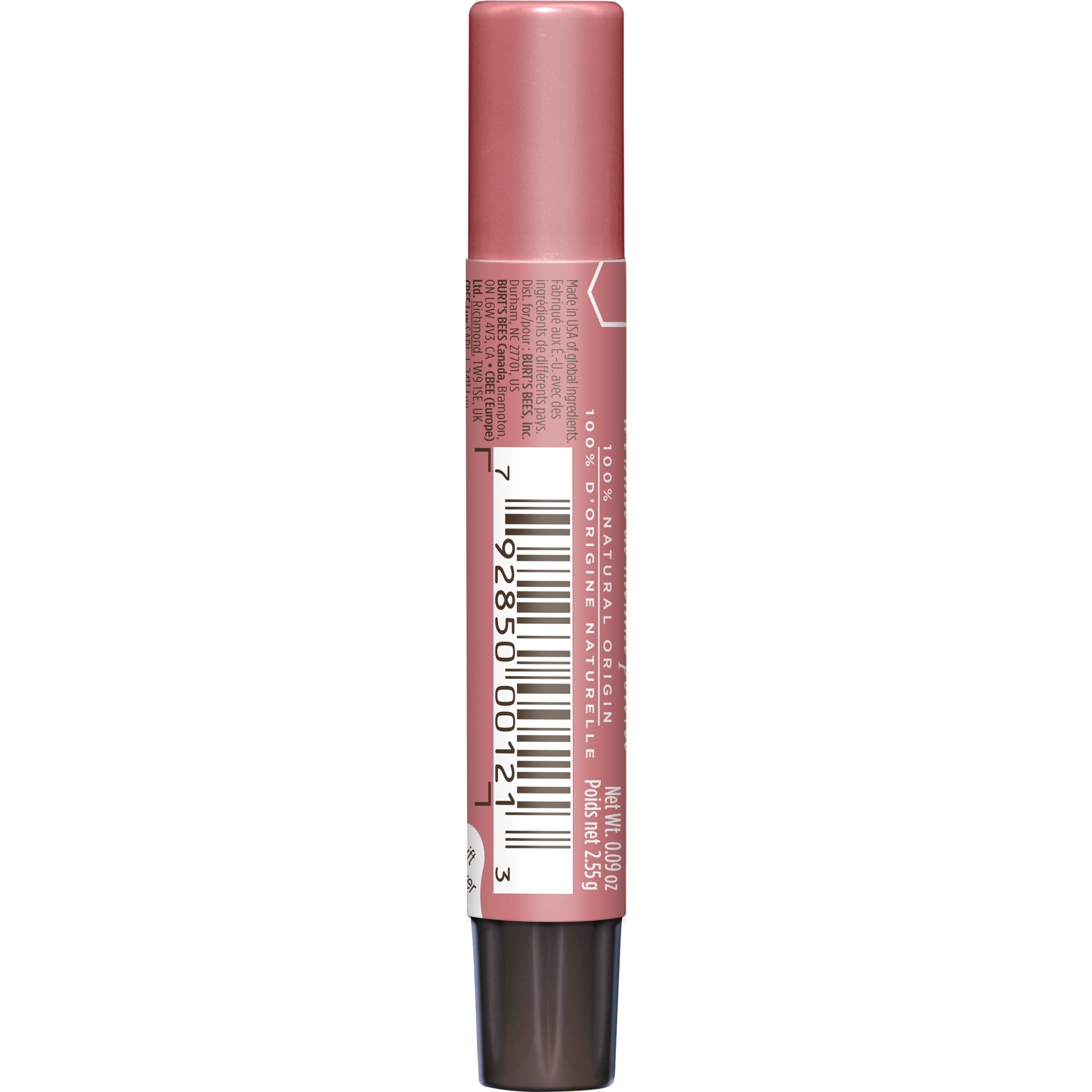 Burt's Bees Peony Lip Shimmer, 1-Pack, 0.09 oz.